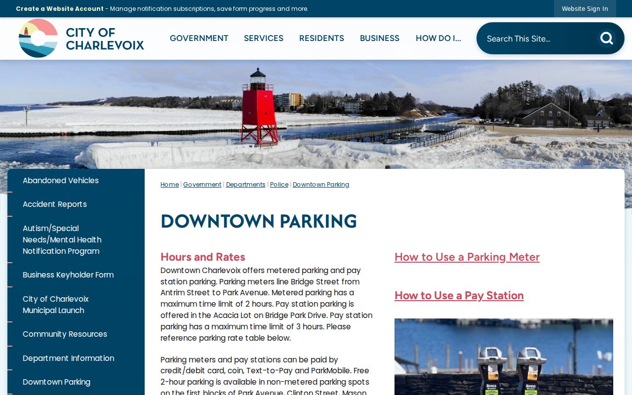 Charlevoix County traffic warrant search: city citation payment page showing court and Secretary of State escalation